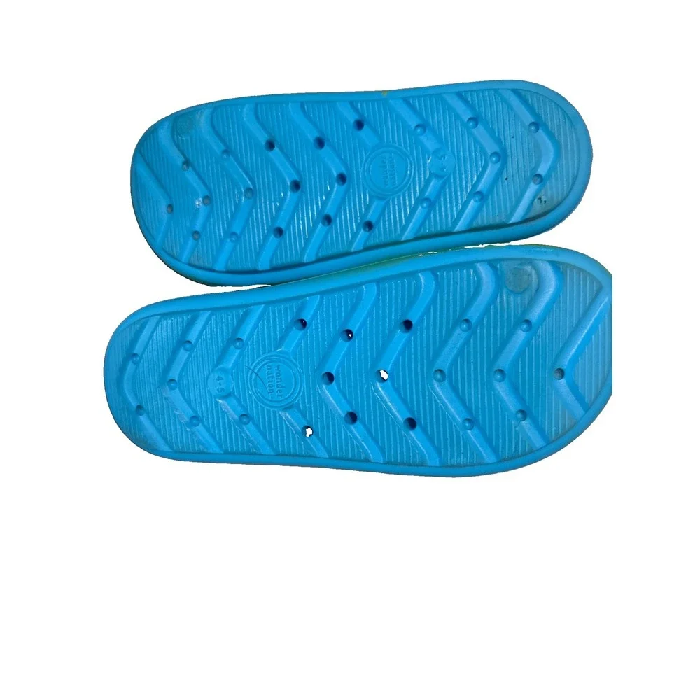 Wonder Nation Youth Sz 4-6Slide Beach Sandals Slides Video Game Controller Shoes